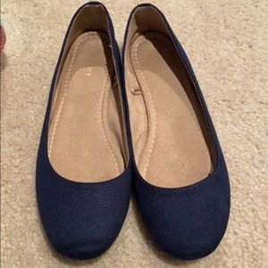 Old Navy Navy blue Suede Flats
